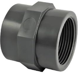 Codital Manchon PVC Pression à Visser FF 1/2 de Raccord PVC Pression