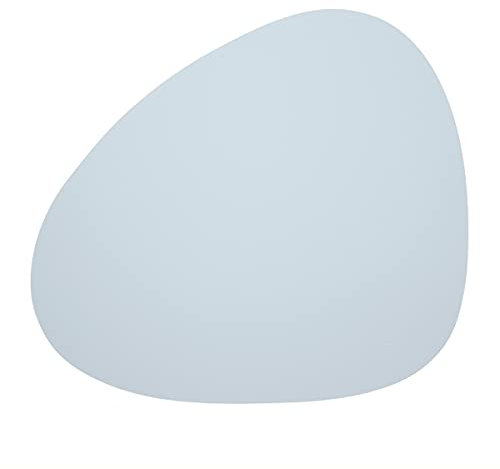 Tischset Platzset Curve L (37x44cm) Softbuck Leder - LindDNA, Farbe:Sky