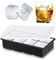 Alinana Ice Cube Tray with Lid, BPA Free Food Grade Ice Cube Moulds for Whiskey, Large Silicone Ice Cube Tray for Cocktails,Whiskey, Juice