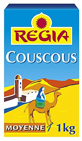 REGIA - Semoule De Couscous Moyenne 1Kg - Lot De 4 - Offre Special