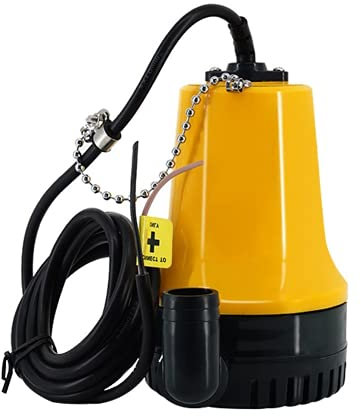 DC12V Tauchpumpe Wasserpumpe, Schmutzwasserpumpe Tragbar Schmutzwasser Pumpe Bilgenpumpe, für Schwimmbad Garten Teich Agricultural Irrigation Drainage Entladungsdurchmesser 25 mm 4600rpm