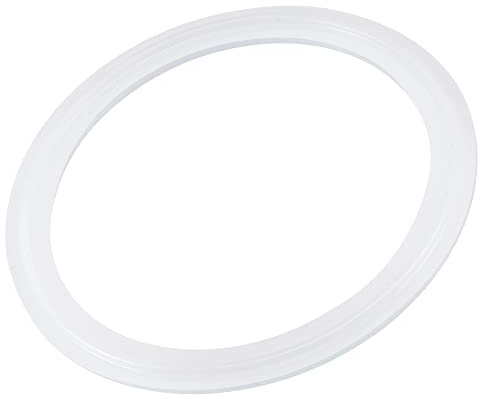sourcing map Silikon-Gummidichtung Flansch O-Ring für 3,5 Zoll Vakuumschelle weiß