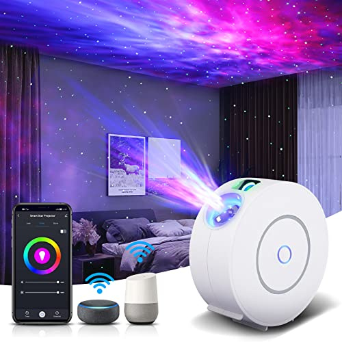 Galaxy Projector for Bedroom,Star Projector Galaxy Light,Northern Lights Projector,Ceiling Starlight Projector,Nebula Lamp,Smart APP&Voice Control,Aurora LED Night Light for Valentines Day Gifts