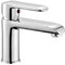 Rubinetto Miscelatore lavabo Bagno, piletta Inclusa, in Ottone Cromato, Serie Dalila (Rubinetto lavabo)