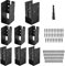 AXWHYS 8 Pcs 2x4 Outdoor Trim Concealed Flanges, Q235B Steel Powder Coated Concealed Mount Joist Hangers for 2x4 Beam Swing