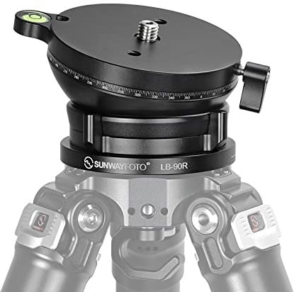 SUNWAYFOTO LB-90R 360° Panoramic Leveling base Tripod Head 55 lbs(25kg) Load Capacity