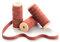 CHUQING 3 Rollen Samtband Terrakotta Schleifenband Geschenkband Dekoband Schmuckband,13,7m x 1cm,Terracotta
