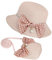 MengH-SHOP Sombrero de Paja Niña Gorra de Sol Chica y Bolsillo Set con Decoracion de Inclinarse Gorro de Playa Niñas Transpirable para Viaje Beach Piscina al Aire Libre (Rosa)