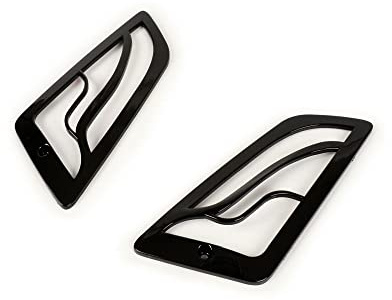 MOTO NOSTRA Blinkergitter vorne schwarz glanz kompatibel für Vespa GT, GTL, GTV, GTS 125-300