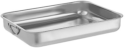 FLOVIA COOK BY NATURE Bandeja para Hornear 35cm Juego de sartenes rectangulares de acero inoxidable para horno con asas