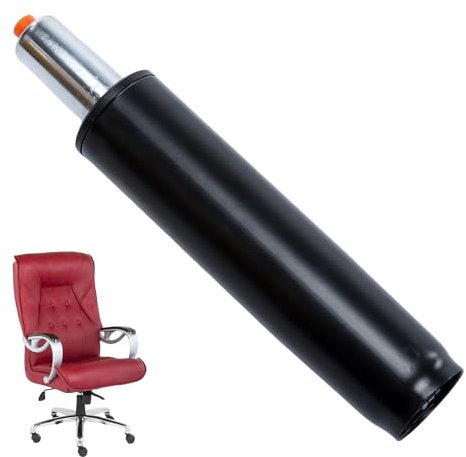 Molla a Gas per Sedia: HOMURY Pistone a Gas per Sedia, 278mm-393mm Lunghezza Totale, Portata Fino a 200 kg, Sedia a Gas di Ricambio per Sedia da Ufficio, per Sedia Girevole, Sedia Direzionale (Nero)