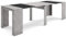 Skraut Home | Table Console Extensible | Console Meuble | 260 | pour 12 Personnes | Table à Manger | Style Moderne | Ciment