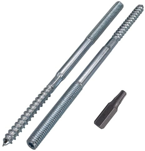 SKIR'CO (20 pezzi) Bulloni M8 x 150 mm, viti con tassello filettato a doppia estremità, bulloni a doppia testa