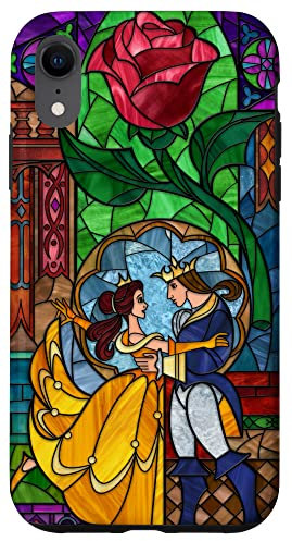 Disney Beauty and the Beast Belle and Prince Stained Glass Case for iPhone XR