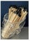 Mabel & Ivy Candle matches skull pot skull holder gothic homeware decor candle match sticks (Black tip matches)