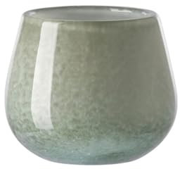 Fink Marly/Vase,Windlicht,Salbei/H.11cm,D.13,5cm