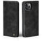 LBH Handyhülle für Apple iPhone 11 Pro Max in Schwarz mit Karten- und Geldfach Smartphone Hülle mit Standfunktion Flip Case Schutzhülle Magnetverschluss Vintage