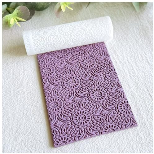 KEOKER Polymer Clay Texture Roller für Ohrringherstellung - Arbeitet Hervorragend mit Clay Cutters (Boho B)