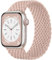 Maledan Trenzadas Correas Compatibles con Correa Apple Watch 41mm 40mm 38mm para Mujer Hombre, Correa Elástica Ajustable para iWatch Series 9 8 7 6 5 4 3 2 1 SE Ultra, Rosa