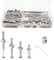 Kit de tornillos de repuesto para cuna de bebé, kit surtido de tornillos de casquillo hexagonal, tuercas de barril para camas, cabeceros, sillas, muebles.