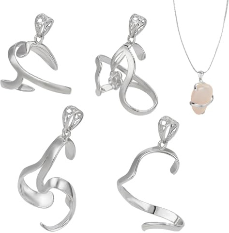 nbeads Rohlinge Prong Charme, Klaue Anhänger Rohlinge Unregelmäßiger Blanko Anhänger Tray Lünette für DIY Edelstein Anhänger