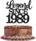1 Stück Aufschrift Legend Since 1990 Tortenaufsatz 35 Kuchen Topper Glitter alles Gute zum 35. Geburtstag Kuchen Pick 35 Fabulous Tortendekorationen für Prost zum 35 Schwarz