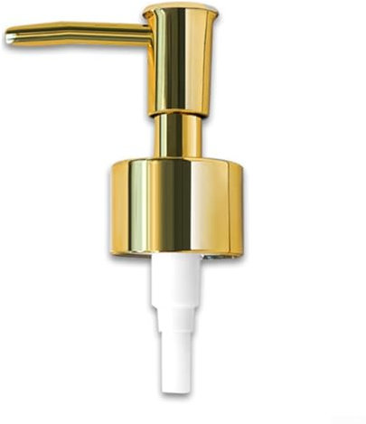 Pompe à savon en plastique ABS de rechange, tête de pompe pour distributeur de savon et lotion avec tuyau, buse de bouteille de shampooing, après-shampooing, pour cuisine et salle de bain (doré)