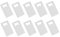SiaBiced 10Pcs Kreditkarte Flasche Opener Brieftasche Größe Flasche Opener Bar Flasche Opener für, Silber