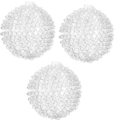 Garneck 3st Lampenschirm Aus Glas Pavillon Tischlampensockel Zylindrischer Schwarzer Lampenschirm Globusbirne Hängelampen-set Drahtkugeln Drahtlose Lampe Vorrichtungen Aluminiumdraht