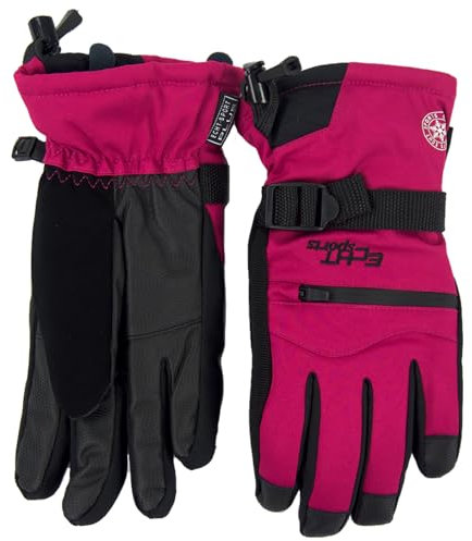 Slamotex Damen Handschuhe Winterhandschuhe Skihandschuhe Thermohandschuhe Sport HX69 (Fuchsia, L)