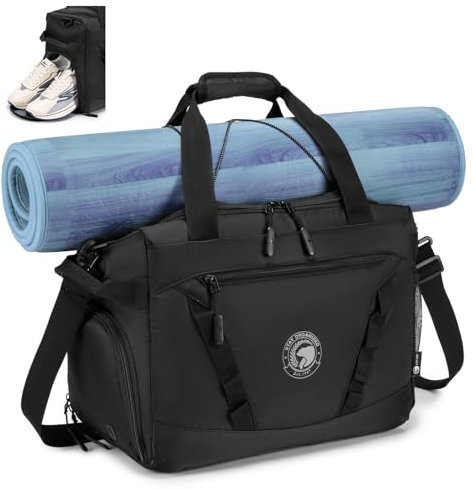 BAGZY Sporttasche Reisetasche Herren，40x30x20 Handgepäck Wizzair mit Schuhfach Nassfach Wasserdicht Trainingstasche Fitness Tasche Weekender Travel Gym Tasche Duffle Bag