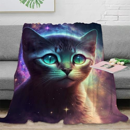 LMYmoney Cat1 Plüsch-Überwurfdecke, Fotodecke, individuelle Decken für Kinder, 3D-Druck, Flanelldecken, weiche, gemütliche Sherpa-Bettdecke, 150 x 200 cm
