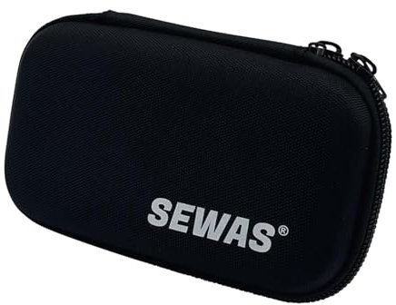 SEWAS Tasche Hardcase passend für Medisana MediTouch 2 Blutzuckermessgerät, Diabetikertasche, Gürteltasche, Schutzcase für Messgerät und Zubehör