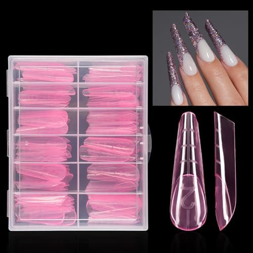 120 PCs Duals Nägel Formen Ausdehnung Poly Nägel