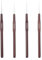 4 PCS Häkelnadel Set,Kleine Größe Häkeln Set,Häkelnadel Spitzer Kopf Häkelnadel Set Ergonomische Häkelnadel Set(0,5 mm bis 0,8 mm) leichte und rostfreie Häkelnadeln, ideal für Anfänger und Profis