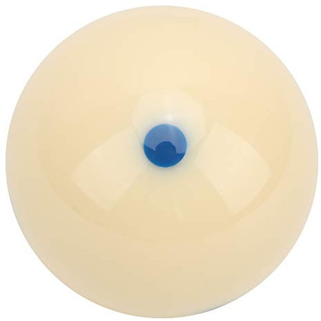 cardyven Billard-Trainings-Queueball, 57,2 mm Pool-Standard-Trainingsball DotSpot Übungs-Queueball Billard-Zubehör Übungs-Trainings-Poolball für Spiele und Sport (Blauer Punkt)