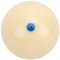 cardyven Billard-Trainings-Queueball, 57,2 mm Pool-Standard-Trainingsball DotSpot Übungs-Queueball Billard-Zubehör Übungs-Trainings-Poolball für Spiele und Sport (Blauer Punkt)
