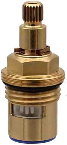 uHLANQC Shower valve, Mixer Tap Cartridge, Spare Valves Cartridges, Brass Ceramic Stem Disc Cartridge Faucet Replacement Tap Valves Kitchen Mixer 1/4 Turn for Bathroom Kitchen(Blue)