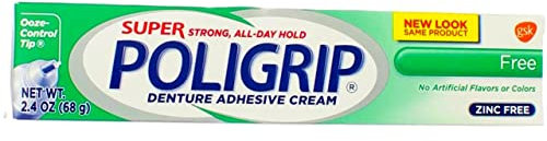 Super Poligrip Free – Haftcreme für die Zähne, 2,4 Unzen