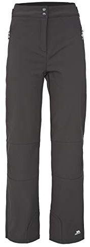 Trespass Squidge II, Black, L, Wasserdichte Softshellhose für Damen, Large, Schwarz