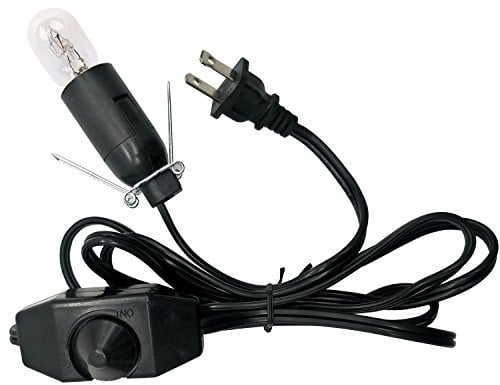 haraqi Himalayan Salt Lamp Cord and Bulb with Dimmer Switch