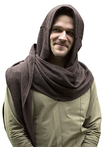 Epic Armoury 30012900 Kopfhaube, Unisex Adult, Dunkelbraun, Einheitsgröße
