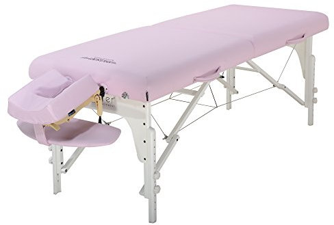 Master Massage 79cm Montclair Mobil Massageliege Klappbar Massagebett Massagebank Kosmetikliege Portable Massage Table Beauty Bed Kristallrose Holzbeine Tragetasche Paket