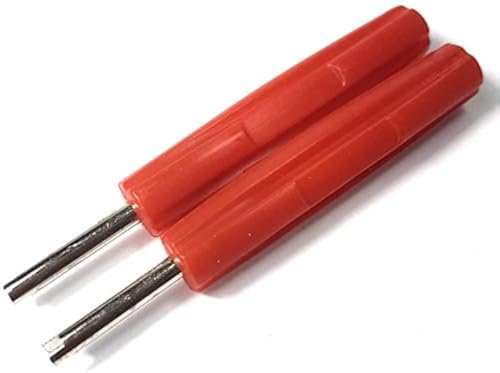 Cerchione Factory 2 X estrattore valvola – Inserto Nucleo Strumento estrattore Pneumatici Auto Riparazione cacciavite Rosso