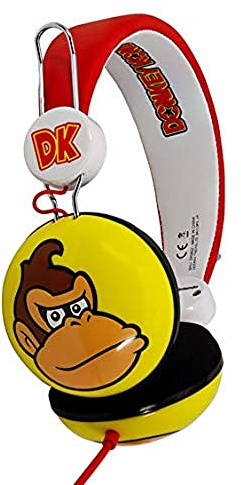 OTL Technologies Donkey Kong Wired Headphones, DK0652, Weiß, Rot, Gelb, one Size