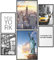 Papierschmiede® Mood Poster Set New York, Bilder Wohnzimmer Deko Schlafzimmer, 2x DIN A3 und 4x DIN A4, Freiheitsstatue USA America - ohne Rahmen