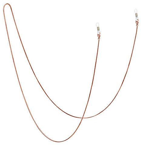 Jmkcoz Stainless Steel Eyeglass Holder Chain 80cm Eyeglass Necklace Chain, Rose Gold, Medium