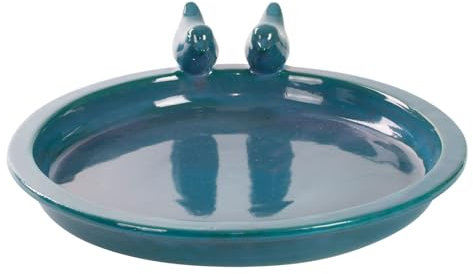 Esschert Design Abreuvoir Rond pour Oiseaux, pétrole, Bassin, Bassin, mangeoire, Potager, Potager, Potager, Jardin