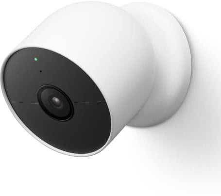Google Nest Cam (A Batteria) Telecamera Di Sicurezza Interna Ed Esterna, Bianco, 8.3 x 8.3 x 8.3 cm 398 grammi, 1080p, Solo movimento