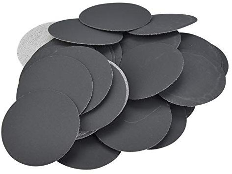 Tissting Dischi abrasivi 125 velcro, Carta vetrata a strappo 50mm con 5 grana assortite 180 400 1500 5000 10000, Ideali per levigatura professionale e domestica su legno, vernice e plastica